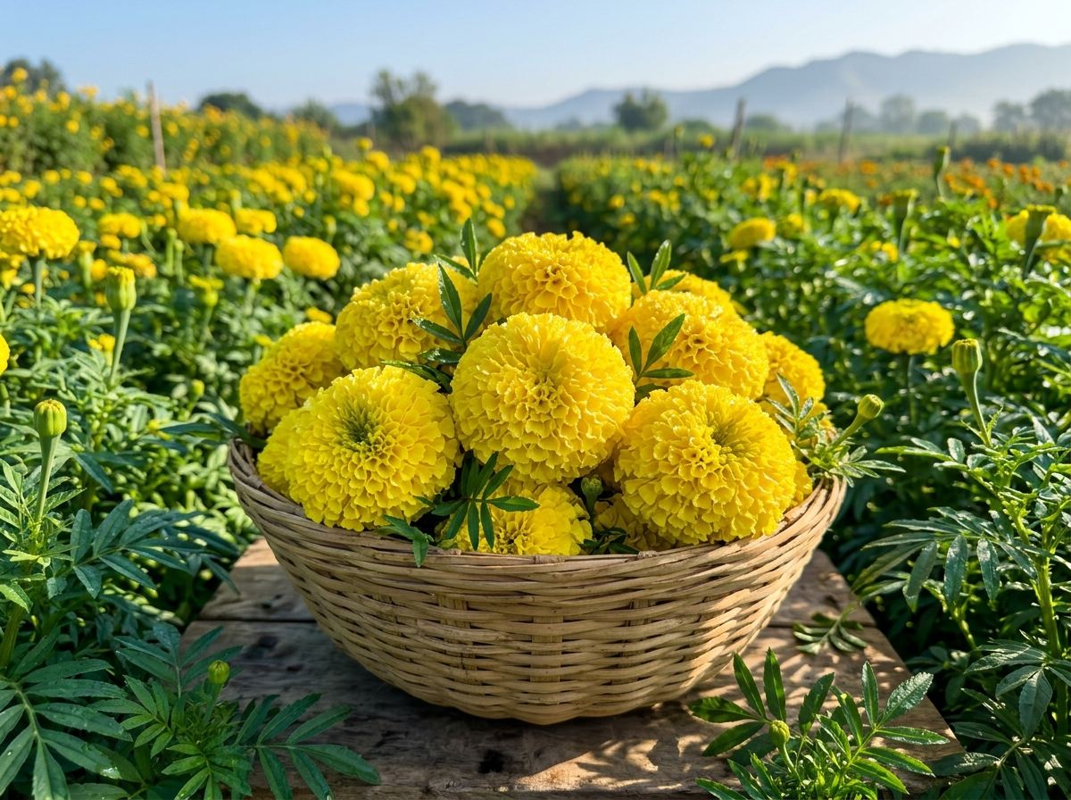 Indus Seeds Tennis Ball Yellow Marigold