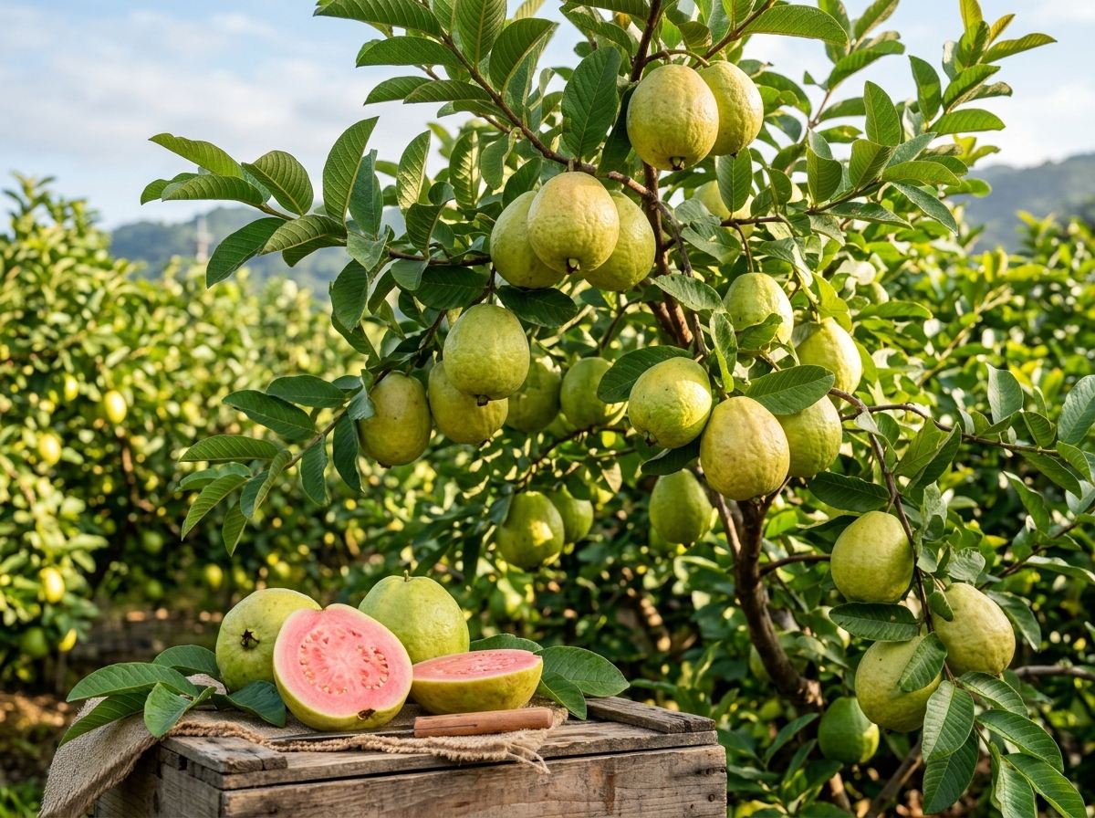 Taiwan Pink Guava Plant - Sadguru Nursery Madhi